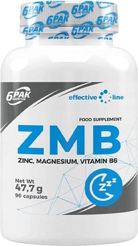 Kompleks witaminowo-mineralny 6PAK Nutrition ZMB 90 kapsułek (5902811815673)