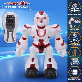 Танцующий робот на радиоуправлении AToys Robot-Q9 вращение 360°, движение в стороны, звук, свет, программирование