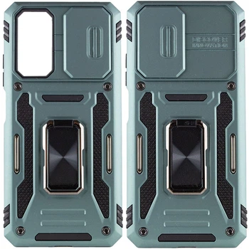 Ударостійкий чохол Camshield Army Ring для Xiaomi Redmi Note 11 (Global) / Note 11S Зелений / Light Green