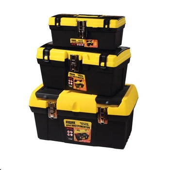 Ящики для інструментів із металевими замками MASTERTOOL 3 шт 12,5"/ 16"/ 19" (79-2001)