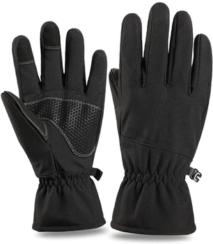 Тактические зимние перчатки К-Сервис Плюс SoftShell Размер L/XL Черный (ph_22022)