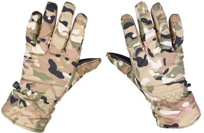 Тактические зимние перчатки К-Сервис Плюс SoftShell Размер L/XL Мультикам (ph_22023)
