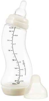 Пляшечка для годування Difrax S-Bottle Natural антиколікова із силіконовою соскою 250 мл Popcorn (706 Popcorn)