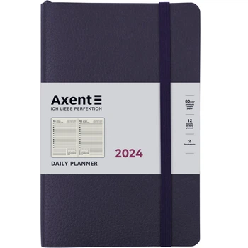 Ежедневник 2024 А5 Axent Partner Soft Skin 8810-24-A - Синий