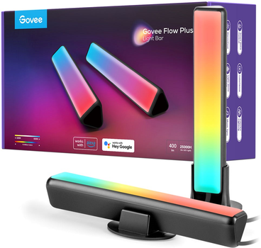 Набор адаптивной подсветки Govee H6056 RGBICWW WiFi + Bluetooth Flow Plus Light Bars RGB Черный (H60563D1)