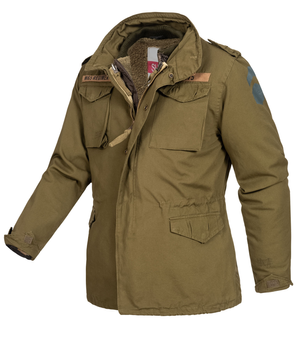 Куртка зі знімною підкладкою Surplus Raw Vintage SURPLUS REGIMENT M 65 JACKET Olive 2XL (20-2501-01)