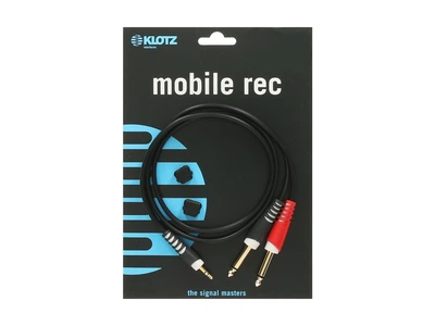Кабель комутаційний KLOTZ AY5 Y-CABLE STEREO MINI JACK - 2xJACK MONO BLACK 3 M (228314)