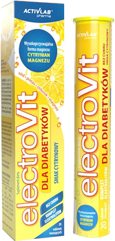 Добавка ActivLab Electrovit для діабетиків 20 таблеток Лимон (5903260903416)