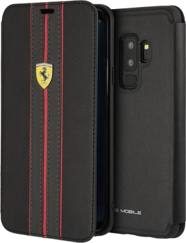 Etui z klapką Ferrari Book do Samsung Galaxy S9 Plus Black (3700740426326)