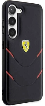 Etui plecki Ferrari Hot Stamp Lines do Samsung Galaxy S23 Plus Black (3666339117177)