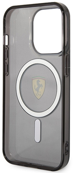 Панель Ferrari Translucent Magsafe Ferrari для Apple iPhone 14 Pro Max Чорний (3666339121082)