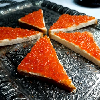 Ікра лососева зерниста (Горбуші) "Рибкопродукт" 100г ж/б