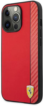 Etui plecki Ferrari On Track Carbon Stripe do Apple iPhone 13 Pro Max Red (3666339026509)