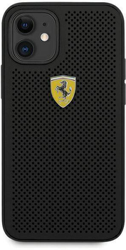 Etui plecki Ferrari On Track Perforated do Apple iPhone 12 mini Black (3700740479629)