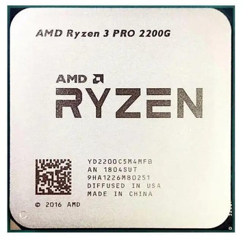 Процесор AMD Ryzen 3 2200G (YD2200C5M4MFB) (Socket AM4, 4T, 3.7 ГГц, Tray)