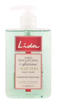 Рідке мило Lida Glycerin Hand Soap And Aloe Vera 250 мл (8411135420908)
