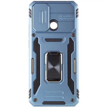 Чохол зі шторкою для камери Camshield Army Ring для Xiaomi Redmi 9C та Xiaomi Redmi 10A, ударостійкий кейс з кільцем-тримачем та функцією підставки Light Blue