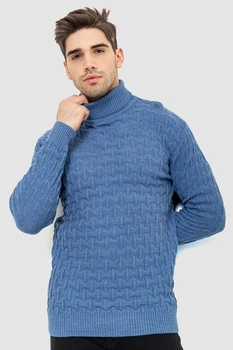 Гольф-свитер мужской, цвет джинс, 161R619, XL