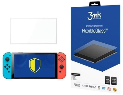 Захисне скло 3MK FlexibleGlass для Nintendo Switch Oled (5903108442527)