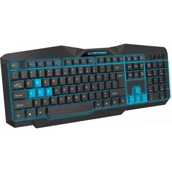 Клавіатура Esperanza ILLUMINATED USB UA Black-blue (EGK201BUA)