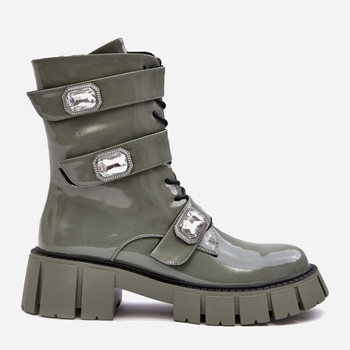 Жіночі черевики високі S.Barski MR870-61 38 Зелені (5905677936988)