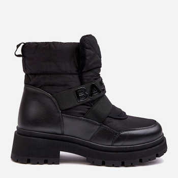 Жіночі зимові черевики високі Zeva 38 Чорні (5905677935783)