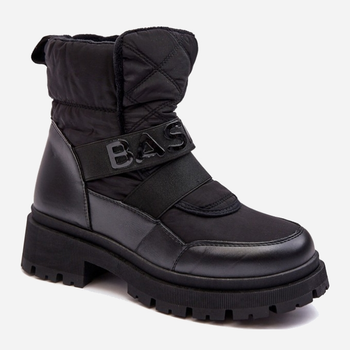 Жіночі зимові черевики високі Zeva 38 Чорні (5905677935783)