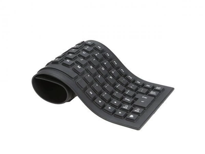 Гибкая силиконовая клавиатура Flexible Keyboard 3X Черная