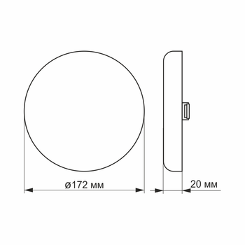 Светильник LED безрамочный круглый VIDEX 24W 4100K 220V VL-DLFR-244