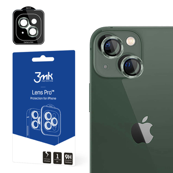 Szkło hartowane 3MK Lens Protection Pro na aparat iPhone 15 Plus z ramką montażową (5903108528689)