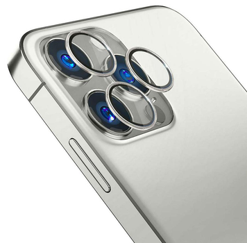 Szkło hartowane 3MK Lens Protection Pro na aparat iPhone 15 Pro Max z ramką montażową (5903108530064)