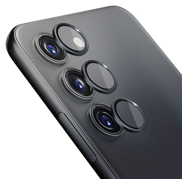 Szkło hartowane 3MK Lens Protection Pro na aparat Samsung Galaxy S23+ z ramką montażową (5903108498425)