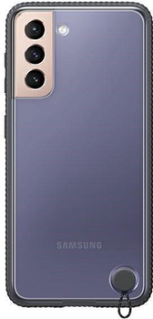 Etui plecki Samsung Clear Protective Cover do Galaxy S21 Plus Black (8806090962721)