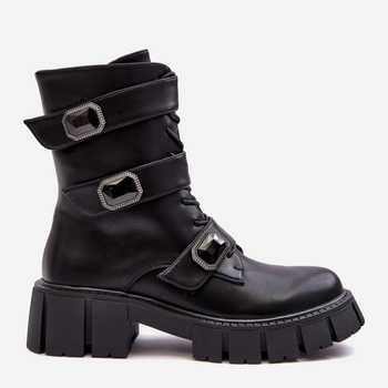 Жіночі зимові черевики високі S.Barski MR870-62 40 Чорні (5905677937121)