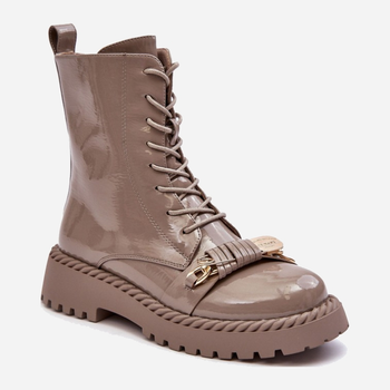 Жіночі зимові черевики високі S.Barski MR870-67 39 Бежеві (5905677936636)