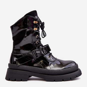 Жіночі зимові черевики високі Nahili 37 Чорні (5905677943726)
