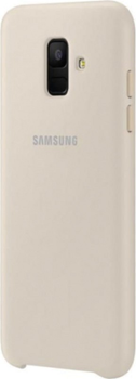 Etui plecki Samsung Silicone Cover do Galaxy A6 Plus 2018 Gold (8801643324544)