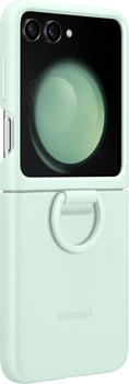 Etui plecki Samsung Silicone Cover Ring do Galaxy Z Flip 5 Green (8806095065045)