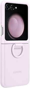 Etui plecki Samsung Silicone Cover Ring do Galaxy Z Flip 5 Lavender (8806095064871)