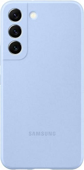 Etui plecki Samsung Silicone Cover do Galaxy S22 Blue (8806092992665)
