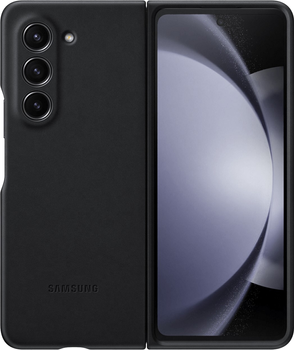 Etui z klapką Samsung Eco-leather Case do Galaxy Z Fold 5 Black (8806095084442)