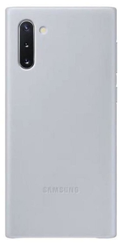 Etui plecki Samsung Leather Cover do Galaxy Note 10 Grey (8806090027727)