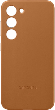 Etui plecki Samsung Leather Cover do Galaxy S23 Plus Camel (8806094770407)