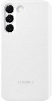 Etui z klapką Samsung Clear View Cover do Galaxy S22 White (8806094000917)