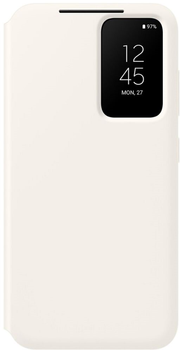 Etui z klapką Samsung Smart View Wallet Case do Galaxy S23 Cream (8806094886825)