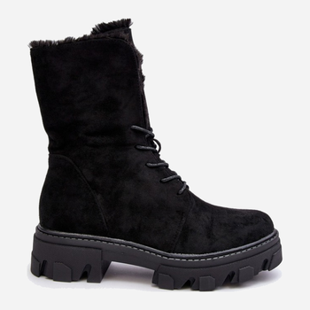 Жіночі зимові черевики високі Frendo 37 Чорні (5905677933970)