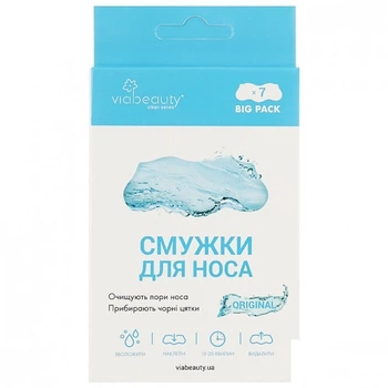 Полоски для носа Via Beauty очищающие 7 шт. (6971663406277)