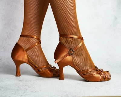 Туфли бальные для латины PRO Dance Sandra 39 Dark Tan