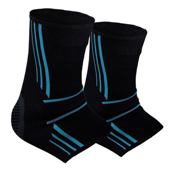 Бандажі на гомілкостоп Power System PS-6022 Ankle Support Evo Black/Blue L (пара)