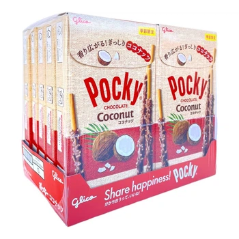 Японські палички в глазурі Glico Pocky Coconut 44 грам (упаковка 10 шт)